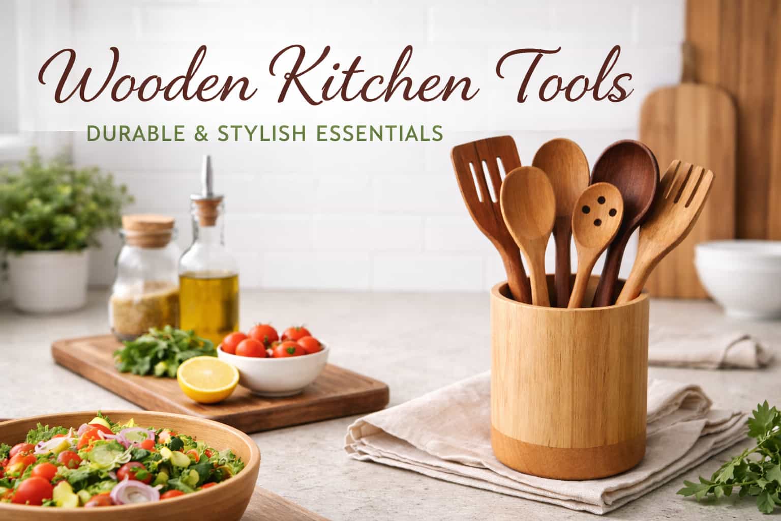 Wooden Kitchen Tools – Stylish Essentials for Modern Kitchens