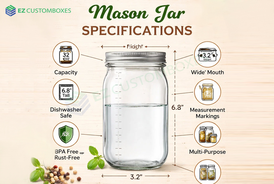 A Complete Guide of mason jar specifications and Size